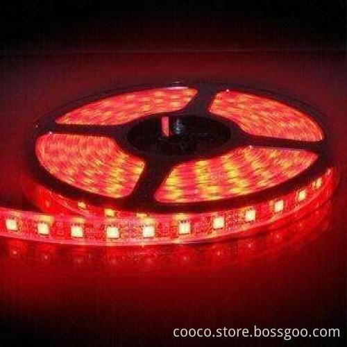 Flexible 5050 SMD Red LED Strip with 12 to 24V DC Input Voltage, RoHS Directive-compliant